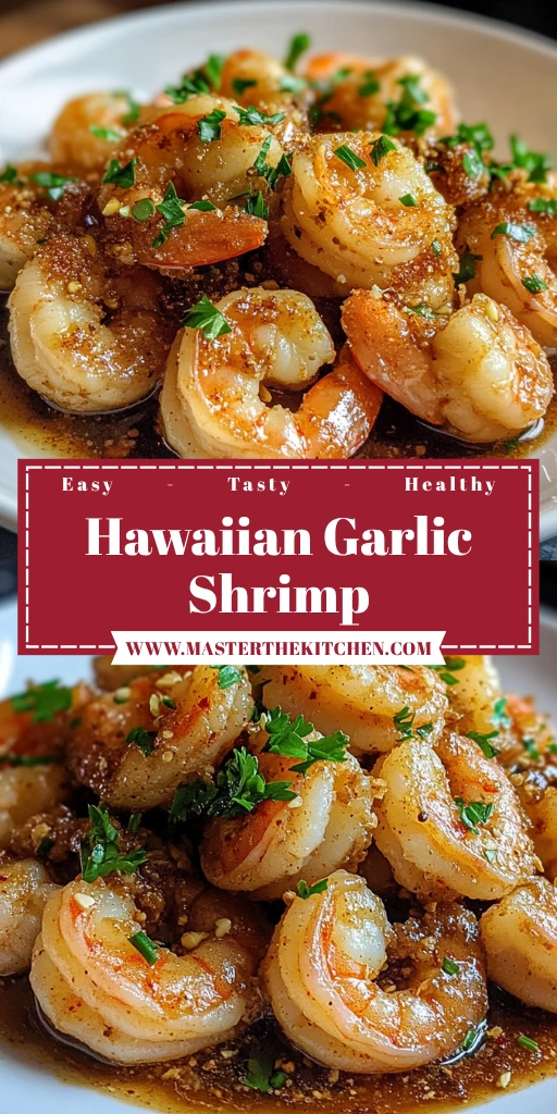 Hawaiian Garlic Shrimp 4 Servings Easy Delicious