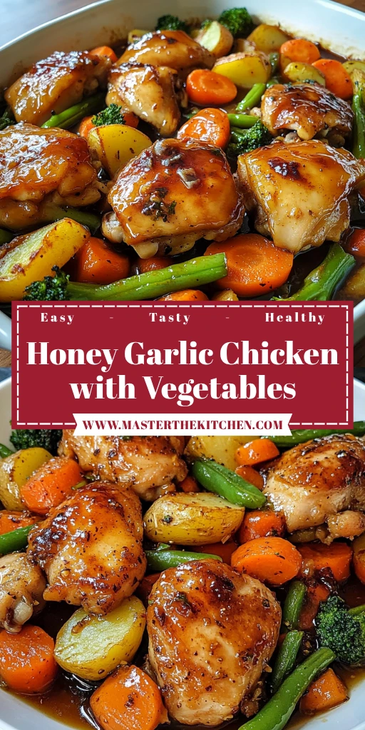 Honey Garlic Chicken with Vegetables: 7 Ingredients Supreme Delicious