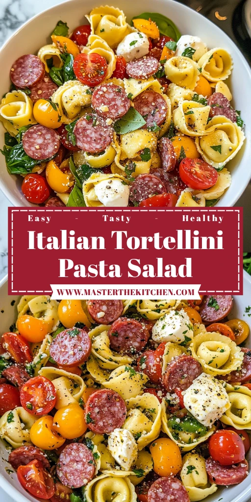 Italian Tortellini Pasta Salad 7 Ingredients Ultimate Delicious