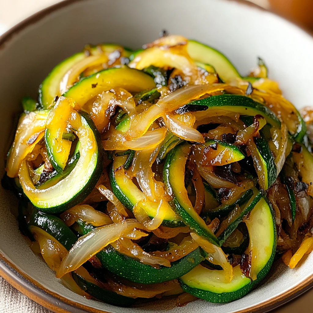 Japanese Zucchini and Onion Stir Fry 5 Steps Easy Delicious