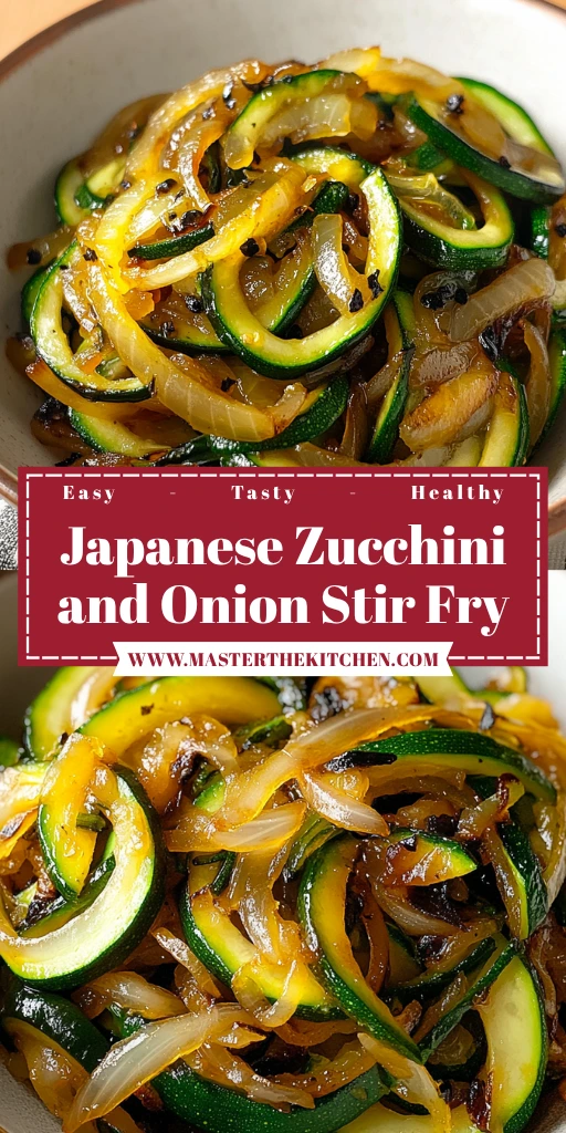 Japanese Zucchini and Onion Stir Fry 5 Steps Easy Delicious