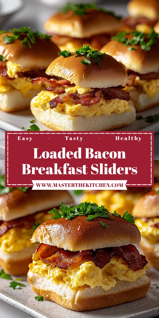 Loaded Bacon Breakfast Sliders 10 Minutes Easy Delicious