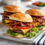 Loaded Bacon Cheeseburger Sliders 12 Servings Ultimate Delicious
