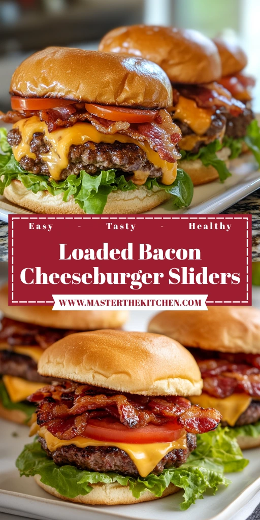 Loaded Bacon Cheeseburger Sliders 12 Servings Ultimate Delicious
