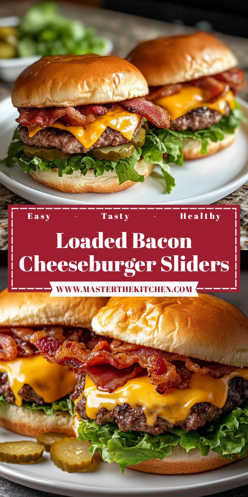 Loaded Bacon Cheeseburger Sliders 12 Ingredients Ultimate Delicious