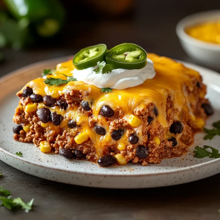 Loaded Cheesy Taco Casserole 4 Servings Ultimate Delicious