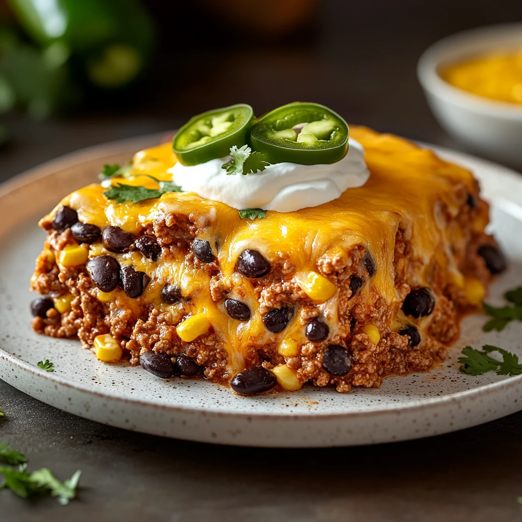 Loaded Cheesy Taco Casserole 4 Servings Ultimate Delicious