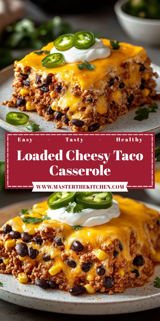 Loaded Cheesy Taco Casserole 4 Servings Ultimate Delicious