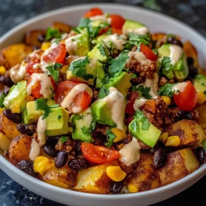 Loaded Potato Taco Bowl 30 Minutes Easy Delicious