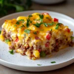 Loaded Sausage and Hashbrown Breakfast Casserole 6 Ingredients Ultimate Delicious
