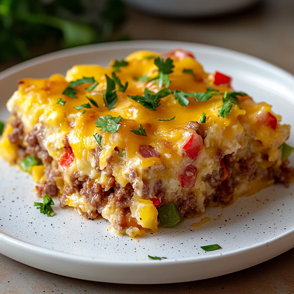 Loaded Sausage and Hashbrown Breakfast Casserole 6 Ingredients Ultimate Delicious