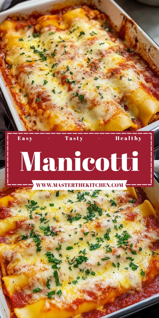 Manicotti 5 Steps Easy Delicious