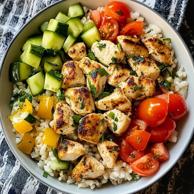 Mediterranean Chicken and Rice Bowl 30 Minutes Ultimate Delicious