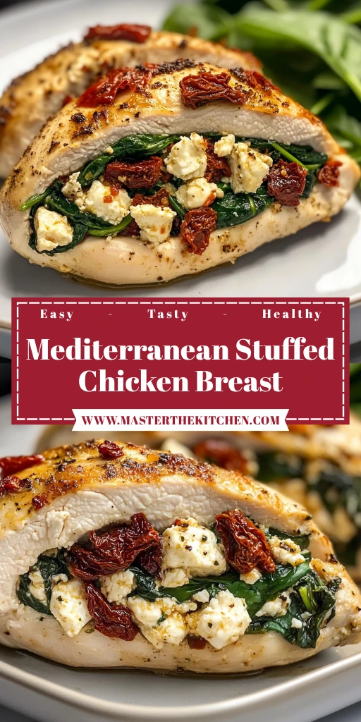 Mediterranean Stuffed Chicken Breast 4 Servings Ultimate Delicious