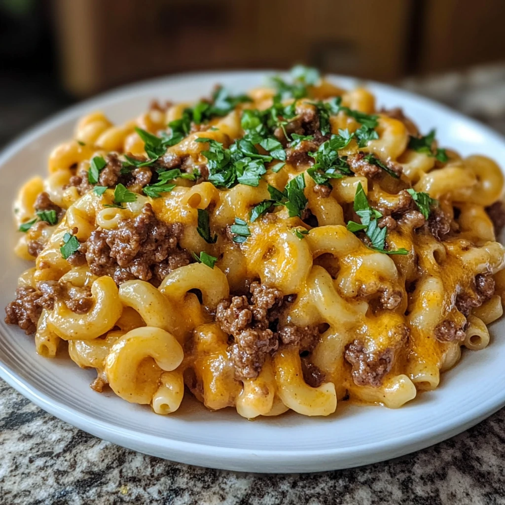 One Pan Cheeseburger Macaroni 30 Minutes Ultimate Delicious