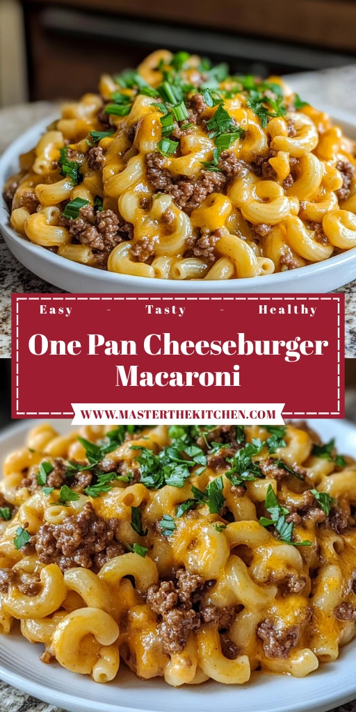 One Pan Cheeseburger Macaroni 30 Minutes Ultimate Delicious