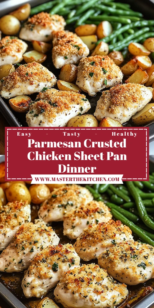 Parmesan Crusted Chicken Sheet Pan Dinner 30 Minutes Easy Delicious