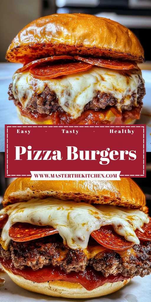 Pizza Burgers 4 Ingredients Easy Delicious