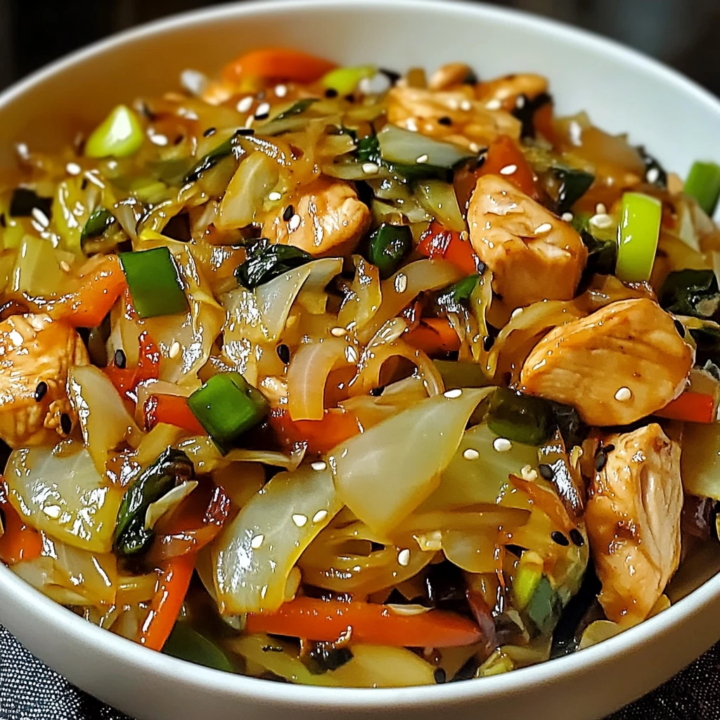 Quick Chicken Cabbage Stir Fry 30 Minutes Easy Delicious