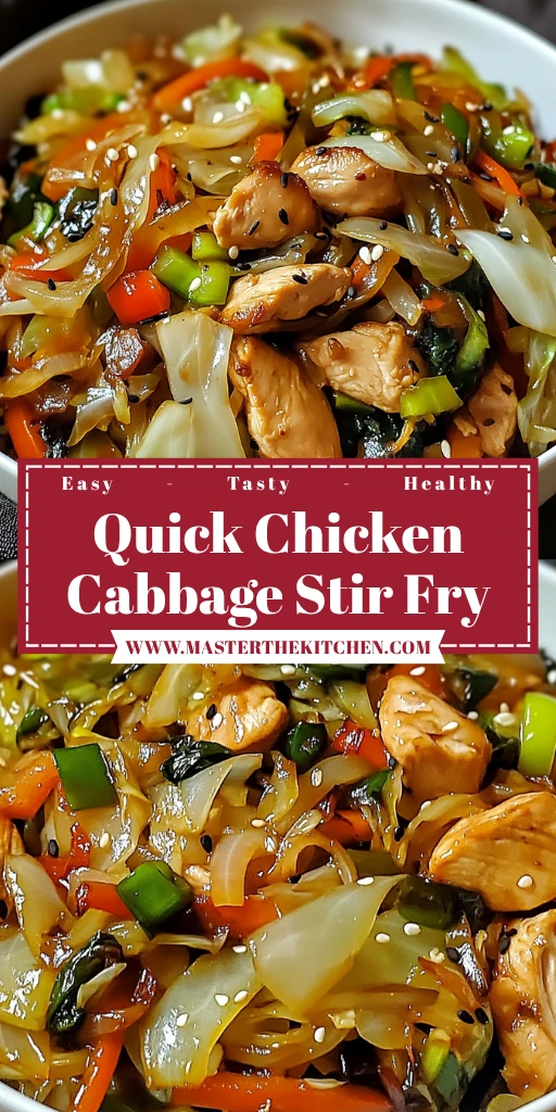 Quick Chicken Cabbage Stir Fry 30 Minutes Easy Delicious