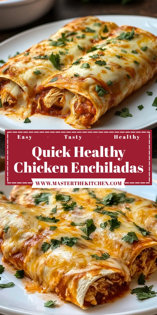 Quick Healthy Chicken Enchiladas 30 Minutes Easy Delicious