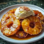 Rum-Soaked Fried Pineapple 4 Servings Ultimate Delicious