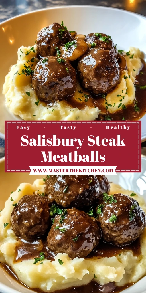 Salisbury Steak Meatballs 4 Servings Ultimate Delicious