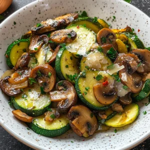 Sautéed Zucchini Mushrooms and Onions 5 Steps Easy Delicious