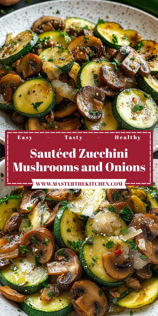 Sautéed Zucchini Mushrooms and Onions 5 Steps Easy Delicious