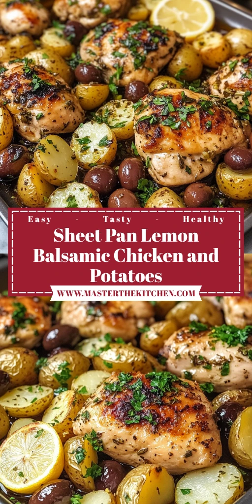 Sheet Pan Lemon Balsamic Chicken and Potatoes – 5 Steps to Amazing