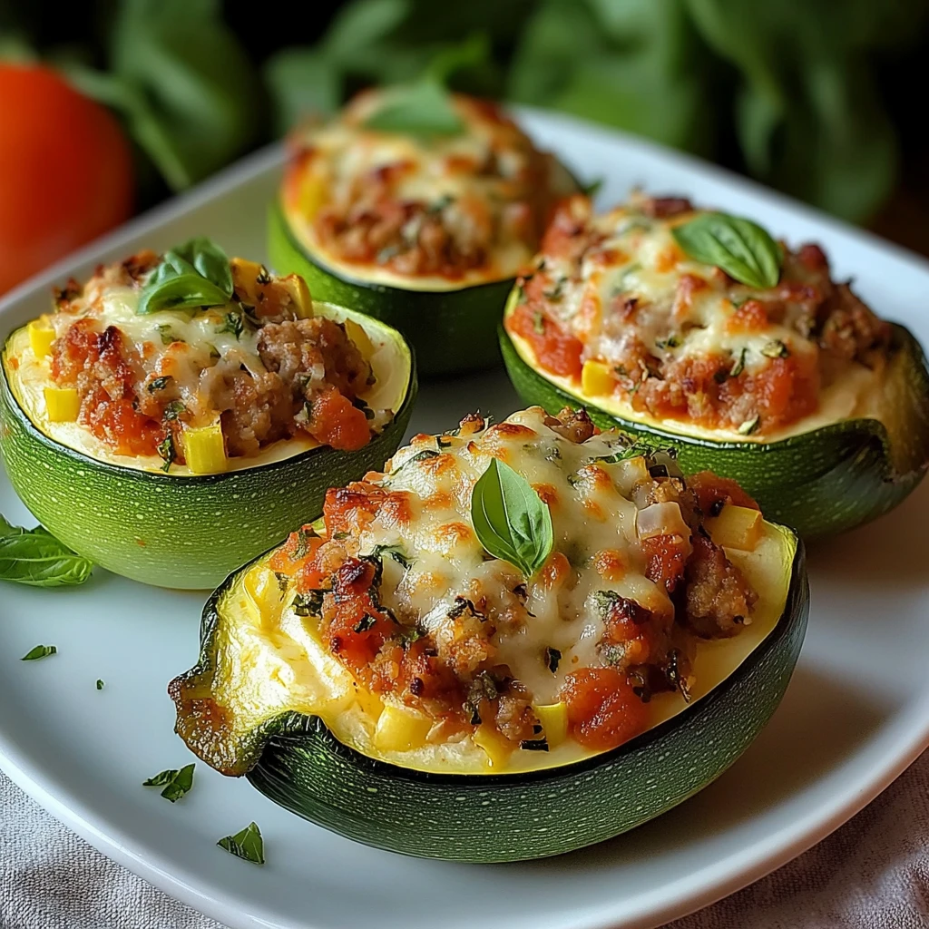 Stuffed Zucchini 4 Servings Ultimate Delicious