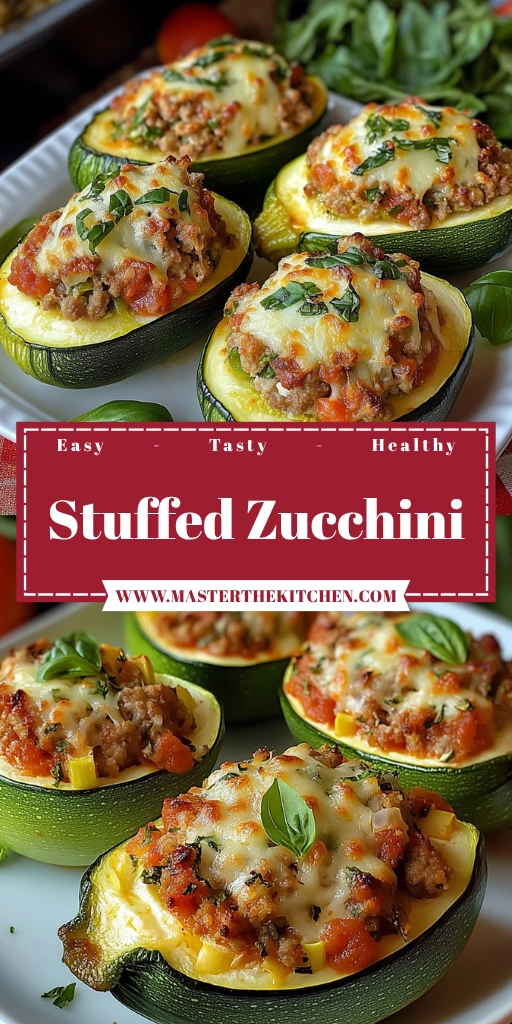 Stuffed Zucchini 4 Servings Ultimate Delicious