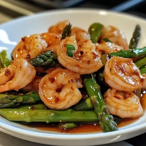 Sweet Chili Shrimp with Asparagus 10 Minutes Easy Delicious