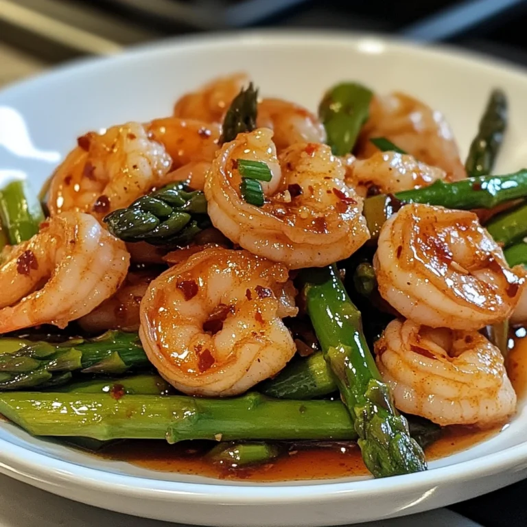 Sweet Chili Shrimp with Asparagus 10 Minutes Easy Delicious