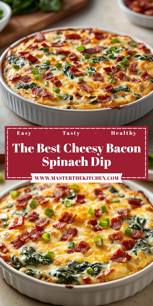 The Best Cheesy Bacon Spinach Dip 30 Minutes Best Delicious