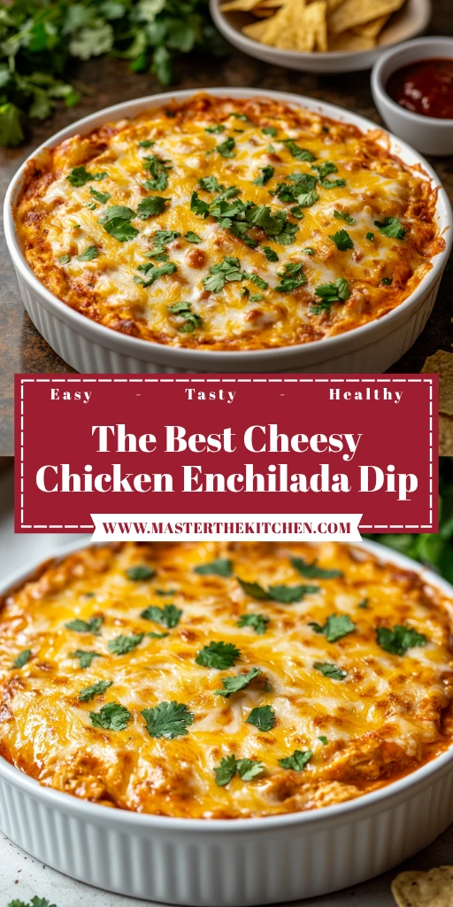 The Best Cheesy Chicken Enchilada Dip 30 Minutes Easy Delicious