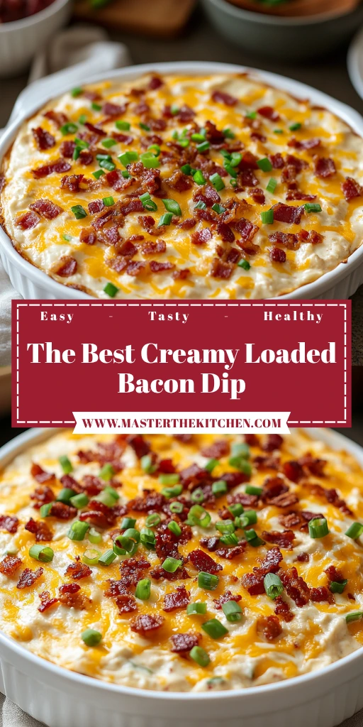 The Best Creamy Loaded Bacon Dip 7 Ingredients Ultimate Delicious