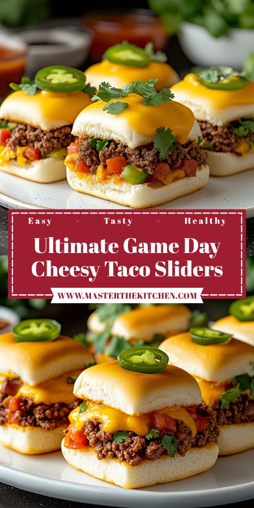 Ultimate Game Day Cheesy Taco Sliders 30 Minutes Easy Delicious
