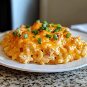 Cheesy Buffalo Chicken Mac and Cheese Casserole 30 Minutes Easy Delicious