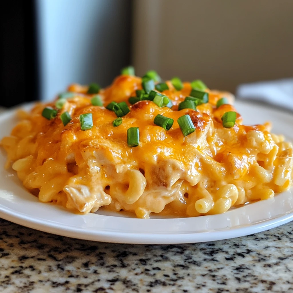 Cheesy Buffalo Chicken Mac and Cheese Casserole 30 Minutes Easy Delicious