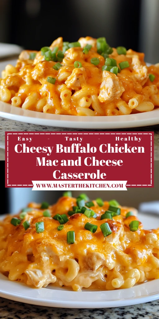 Cheesy Buffalo Chicken Mac and Cheese Casserole 30 Minutes Easy Delicious