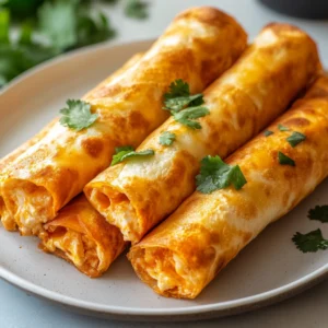 Crispy Air Fryer Buffalo Chicken Flautas 10 Minutes Easy Delicious