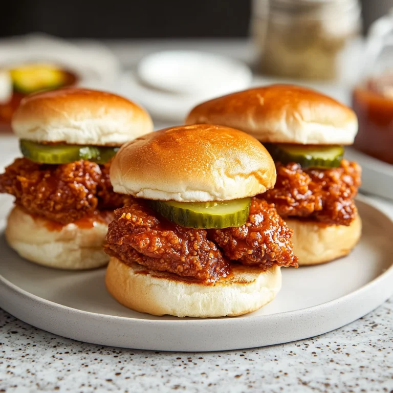 Crunchy Air Fryer Nashville Hot Chicken Sliders - 30 Minutes Delicious