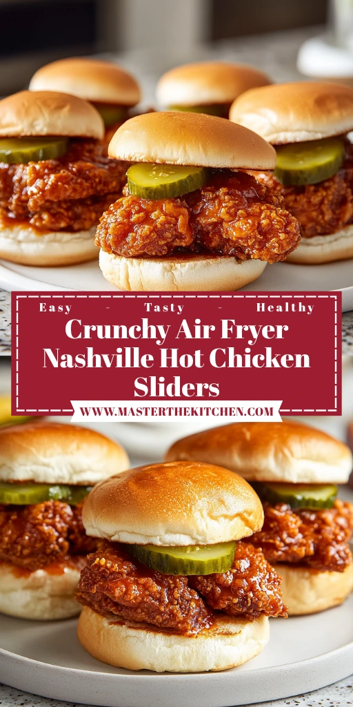 Crunchy Air Fryer Nashville Hot Chicken Sliders - 30 Minutes Delicious