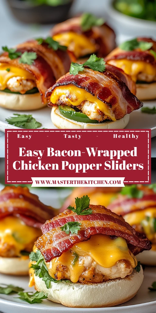 Easy Bacon-Wrapped Chicken Popper Sliders 30 Minutes Amazing