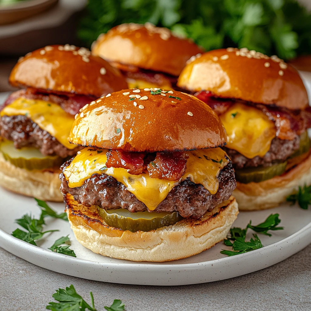Loaded Bacon Cheeseburger Sliders 30 Minutes Ultimate Delicious