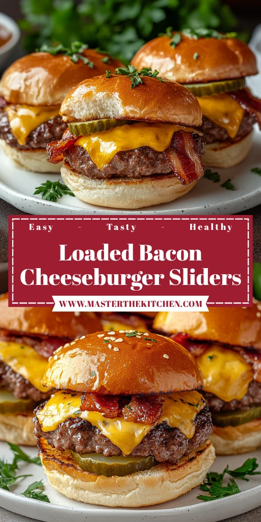 Loaded Bacon Cheeseburger Sliders 30 Minutes Ultimate Delicious