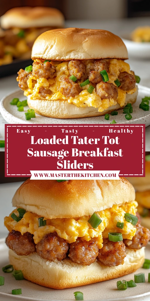 Loaded Tater Tot Sausage Breakfast Sliders 5 Steps Ultimate Delicious