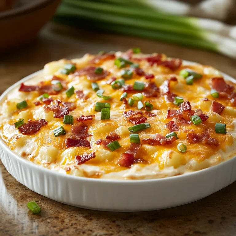The Best Warm Loaded Potato Dip 5 Steps Awesome Delicious