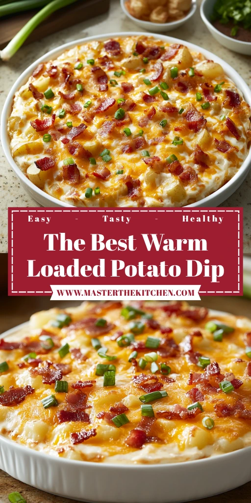 The Best Warm Loaded Potato Dip 5 Steps Awesome Delicious